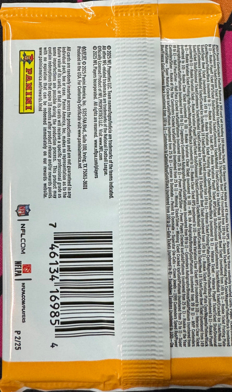 2024 Panini Contenders Football Hobby Pack