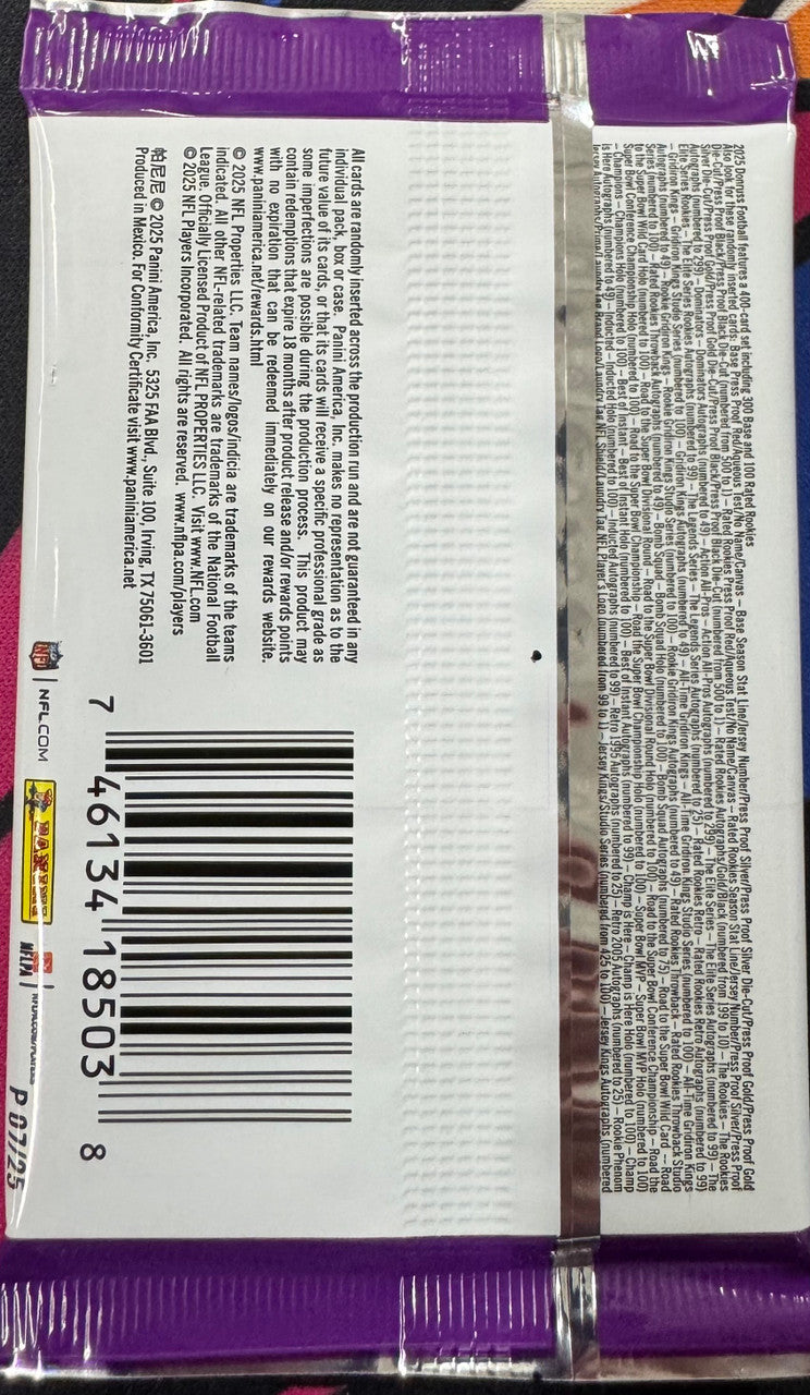 2025 Panini Donruss Football Hobby Pack
