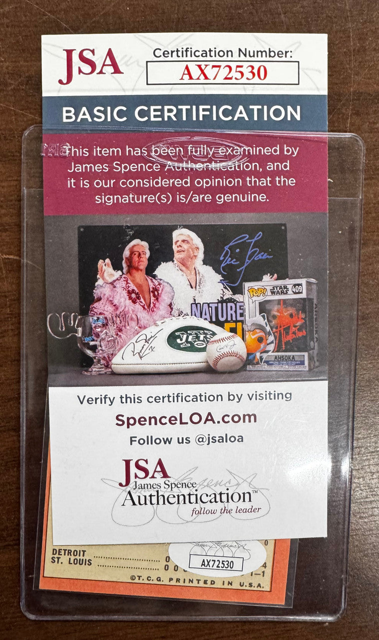 1969 Topps Mickey Lolich The Sporting News #168 Signed Autographed Card JSA