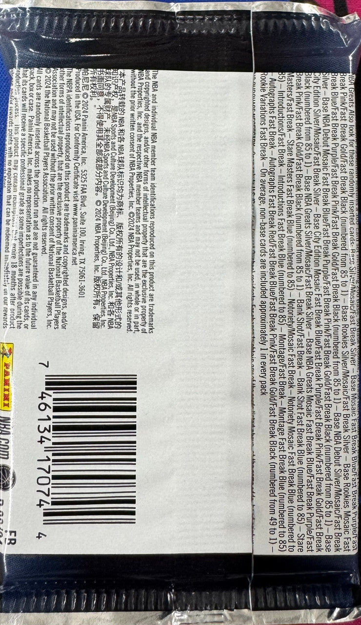 2023/24 Panini Mosaic Basketball Fast Break Pack