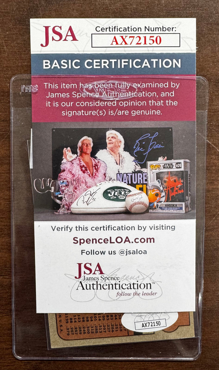 1972 Topps Ron Santo #555 Signed Autographed Card JSA