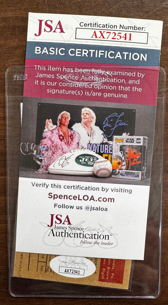 2001 Topps Archives Dick Groat 1966 Reprint #369 Signed Autographed JSA