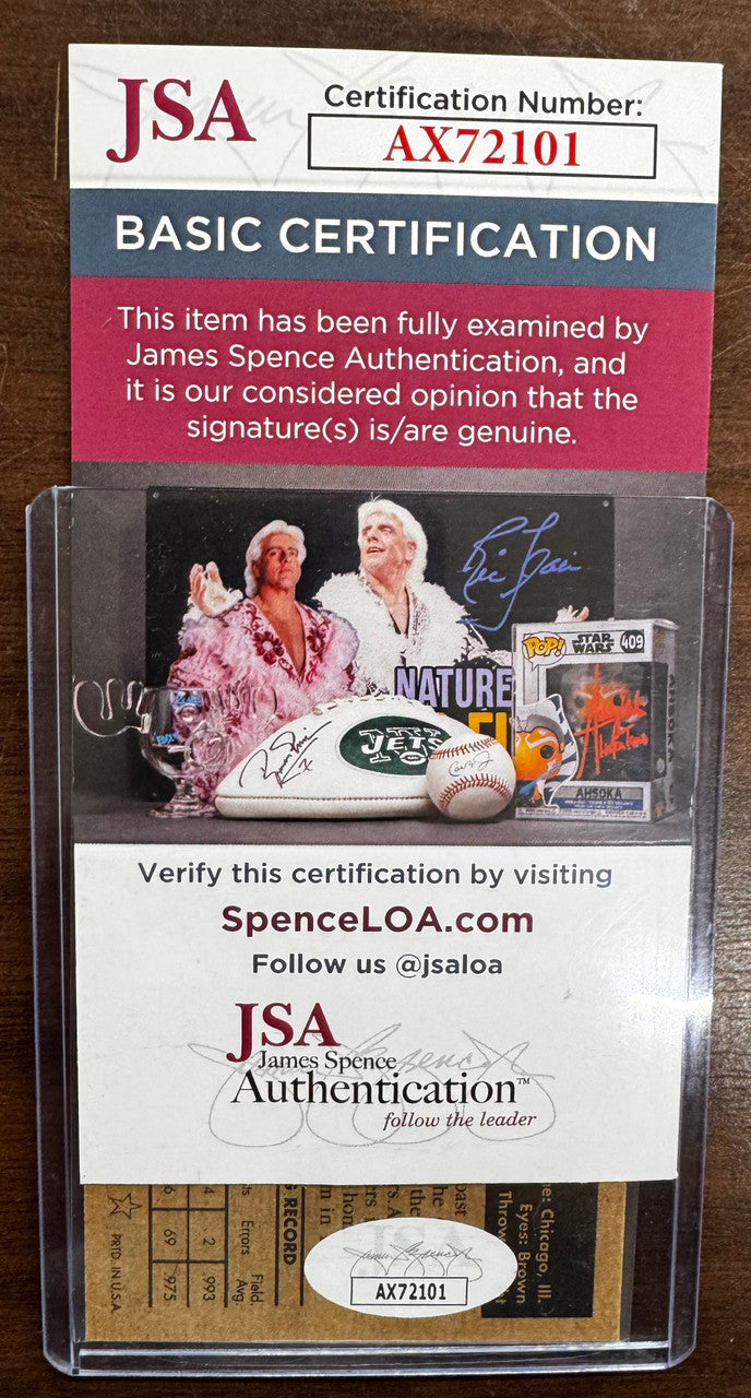 2001 Topps Archives Andy Pafko 1966 Reprint #1 Signed Autographed Card JSA