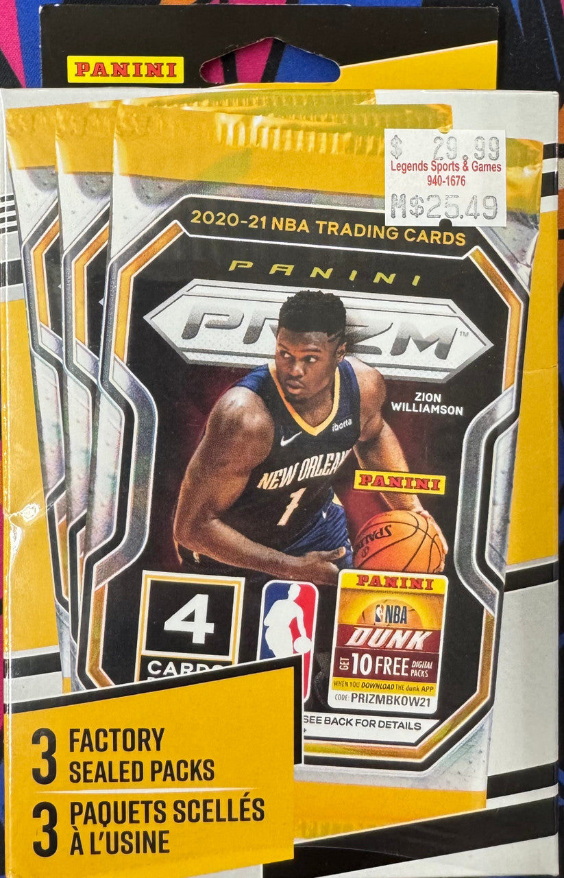 2020/21 Panini Prizm Basketball Hanger Box Fat Pack