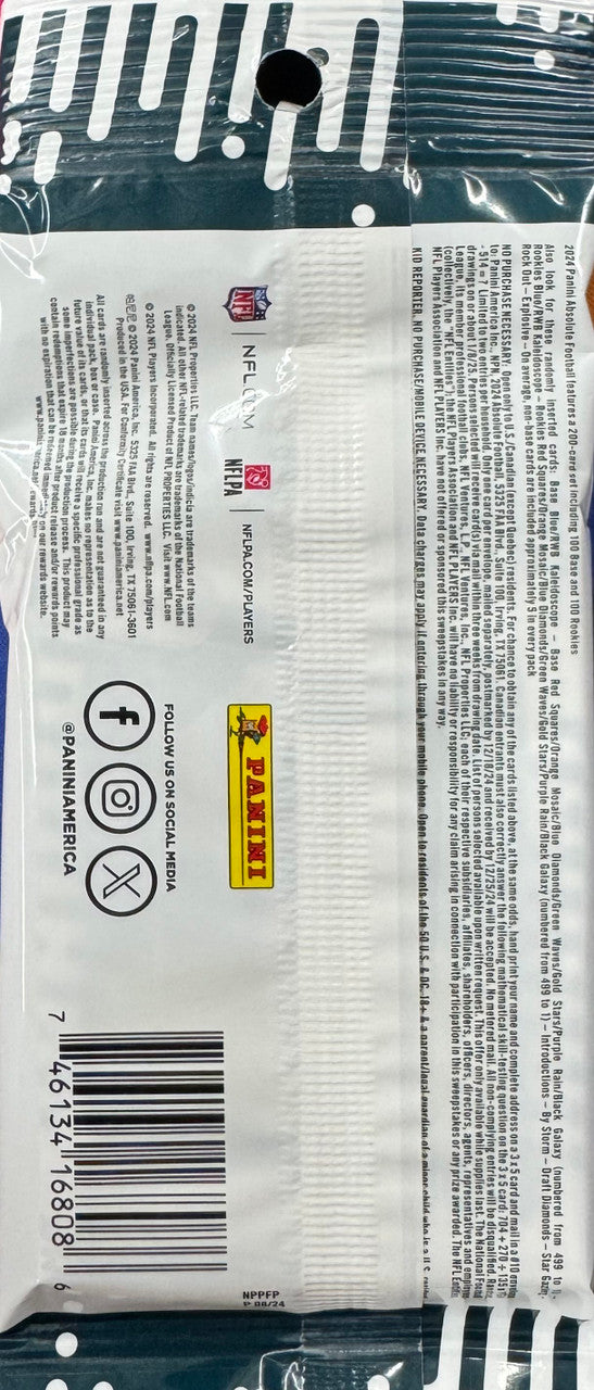 2024 Panini Absolute Football Value Pack