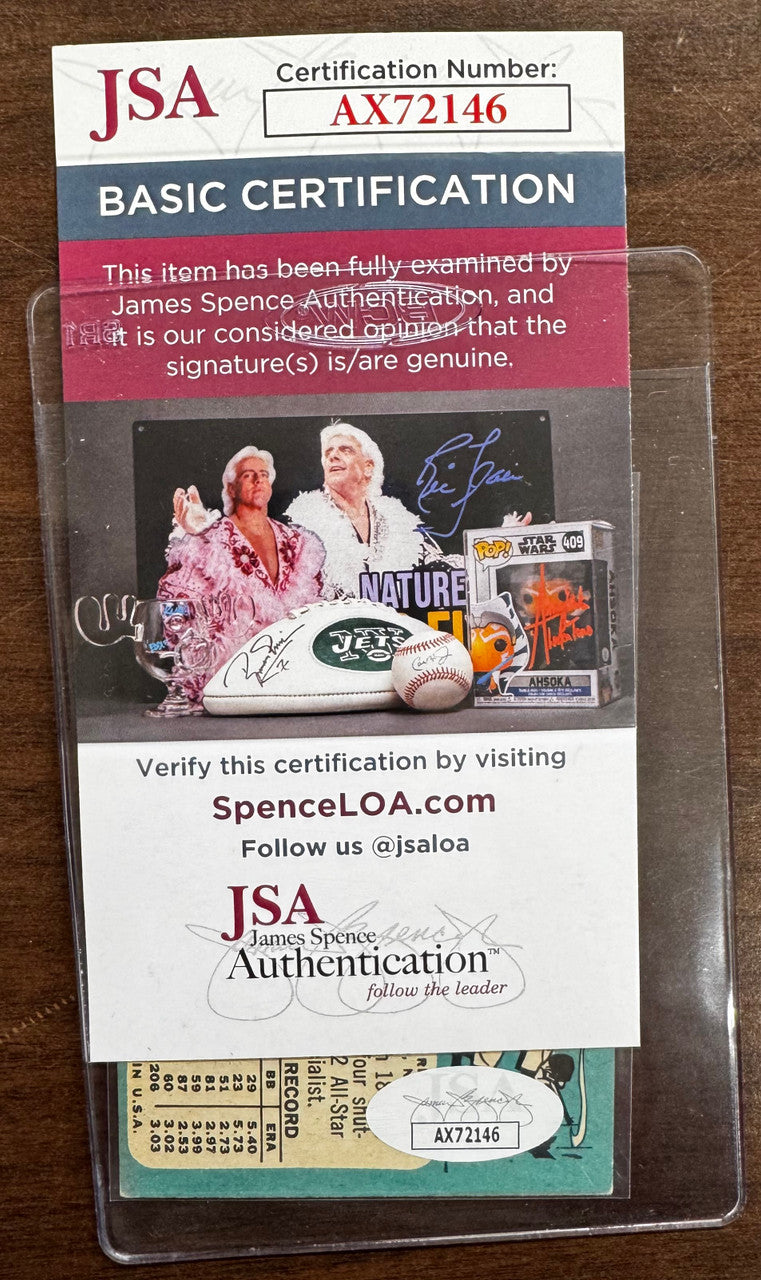 1965 Topps Jim Bouton #30 Signed Autographed Card JSA