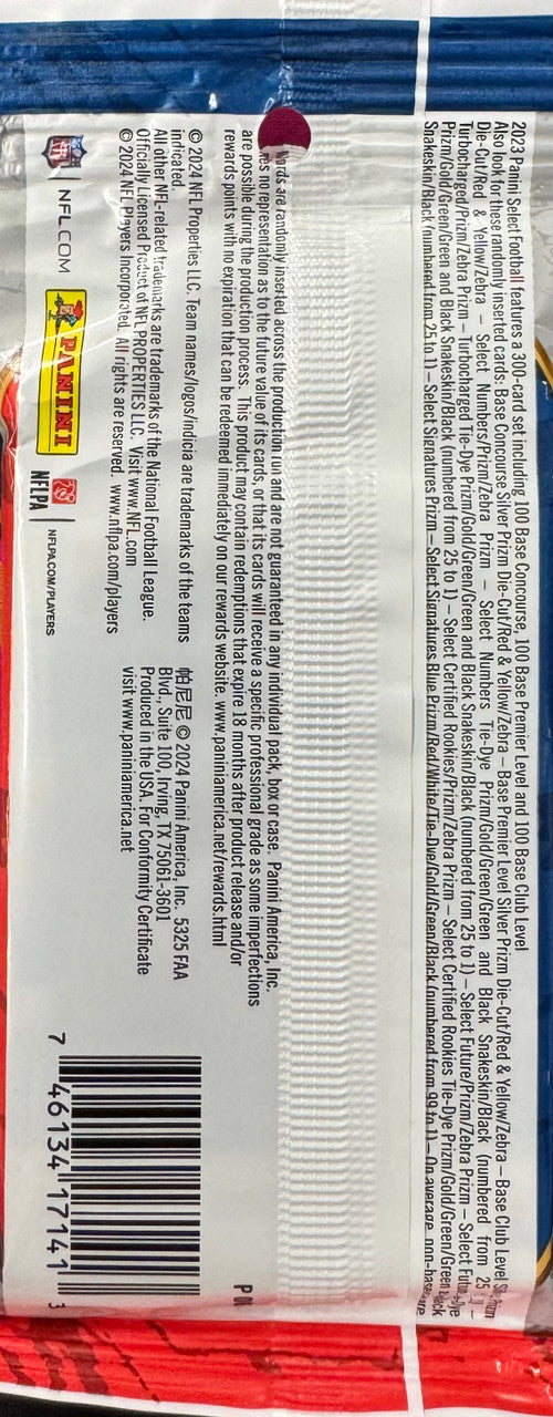 2023 Panini Select Football Value Pack