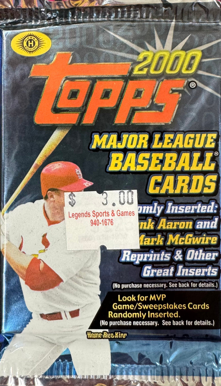 2000 Topps Baseball Hobby Pack