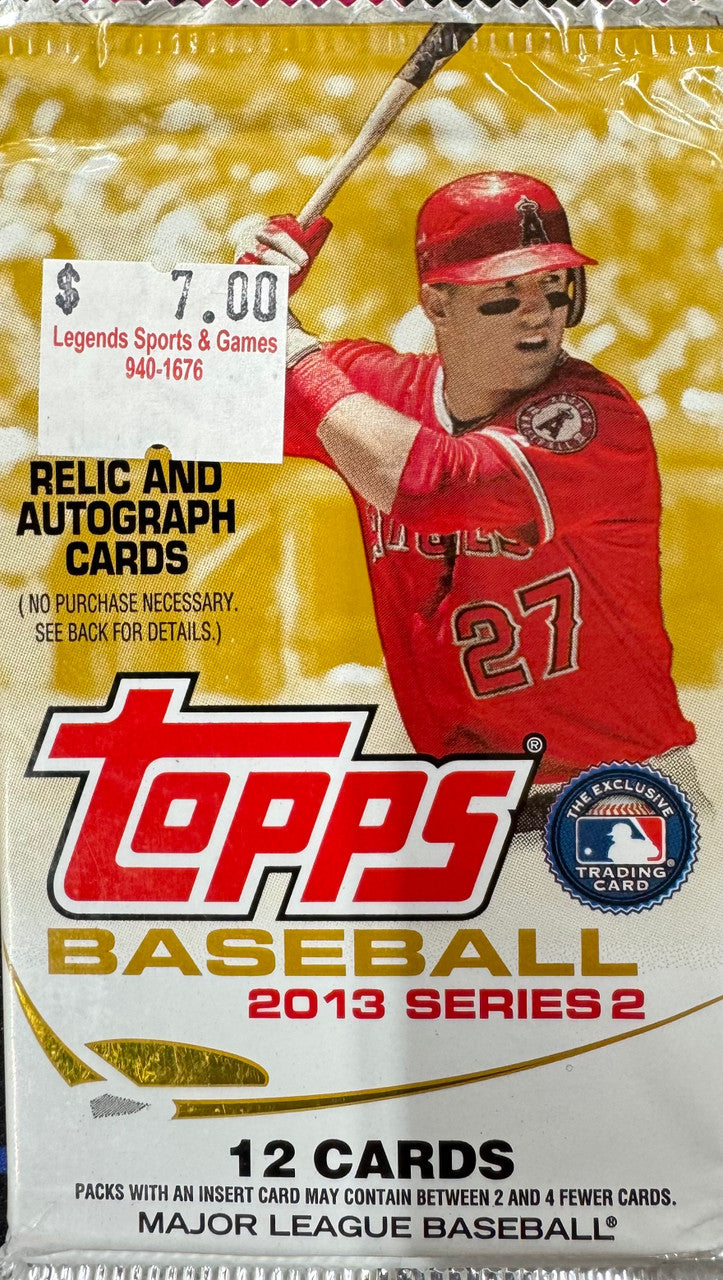 2013 Topps Baseball Series 2 Pack