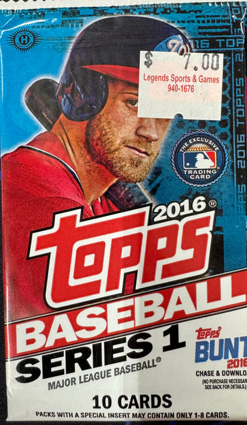 2016 Topps Baseball Series 1 Hobby Pack