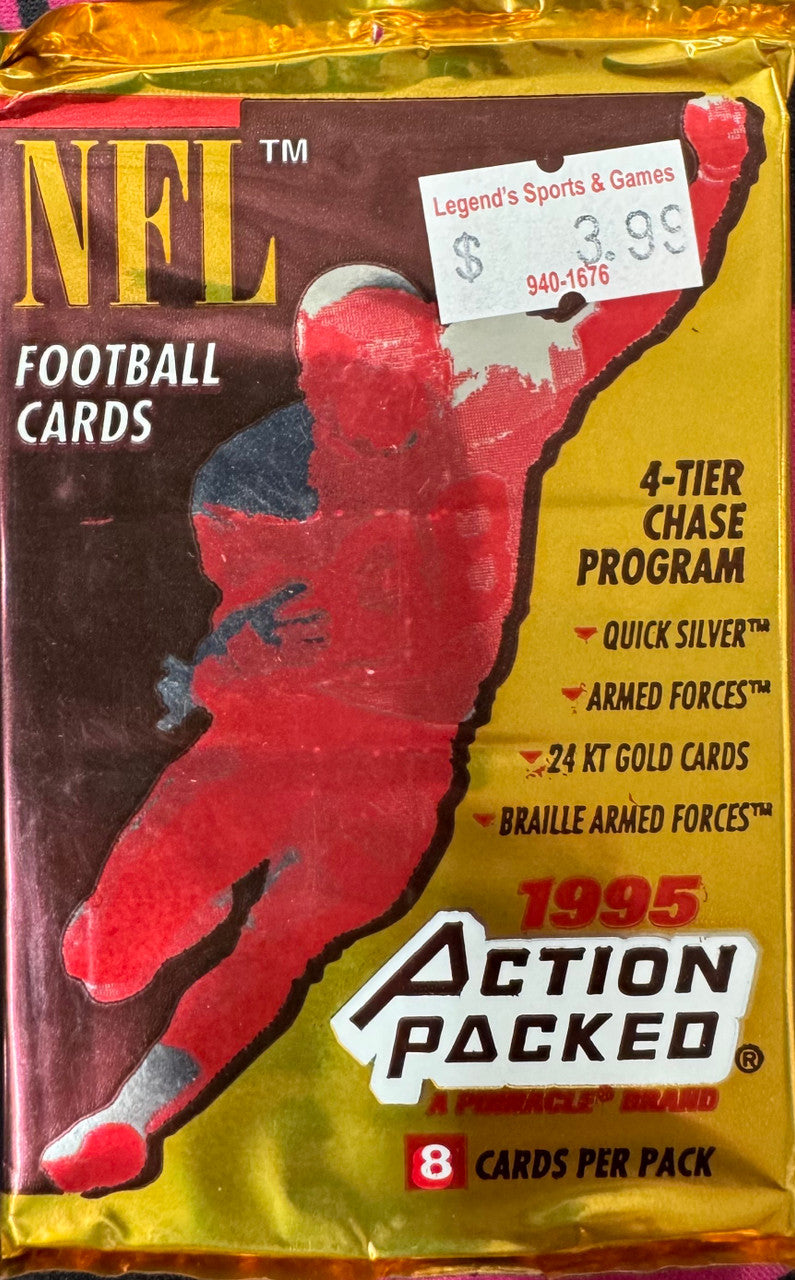 1995 Pinnacle Action Packed Football Pack