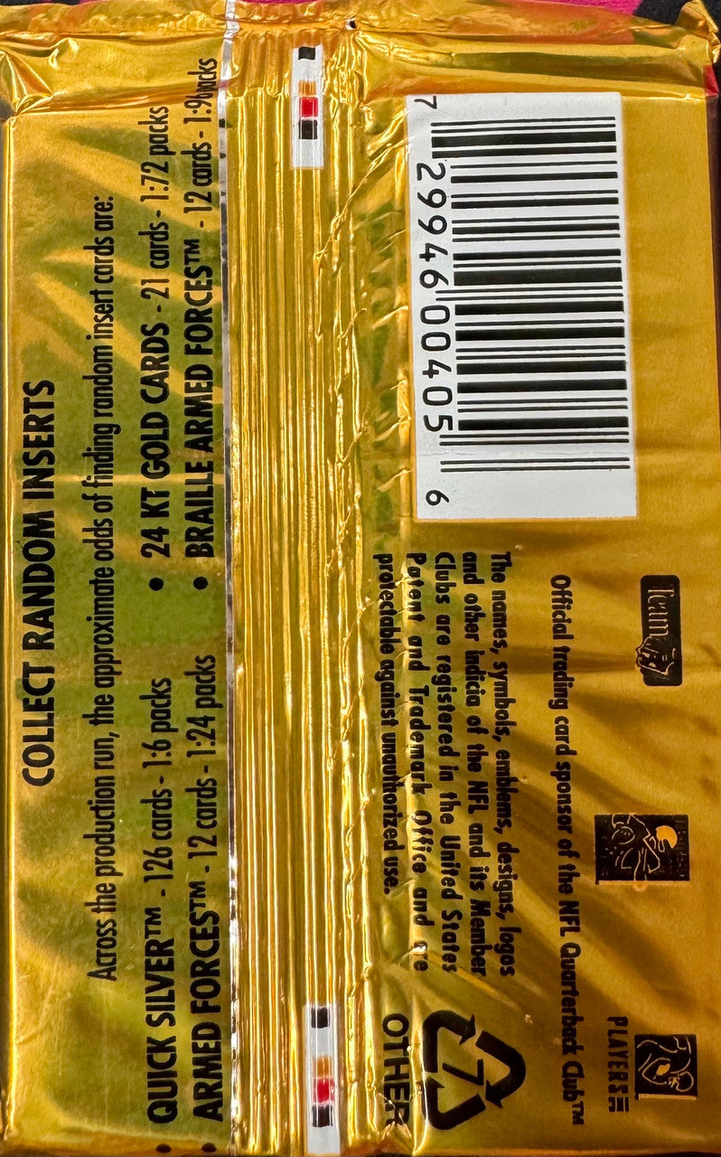 1995 Pinnacle Action Packed Football Pack