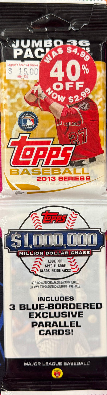 2013 Topps Baseball Series 2 Rack Pack