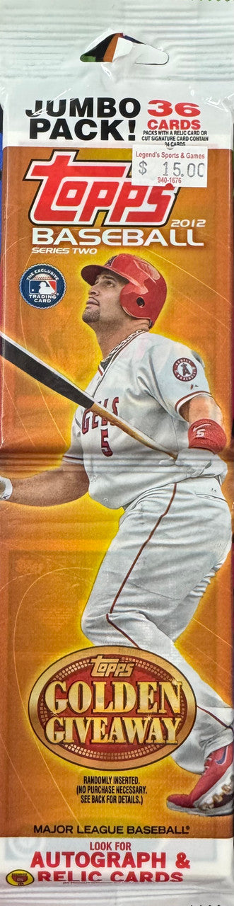 2012 Topps Baseball Series 2 Rack Pack