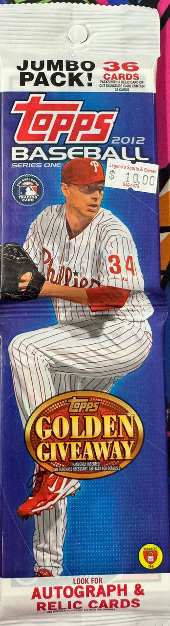 2012 Topps Baseball Series 1 Rack Pack