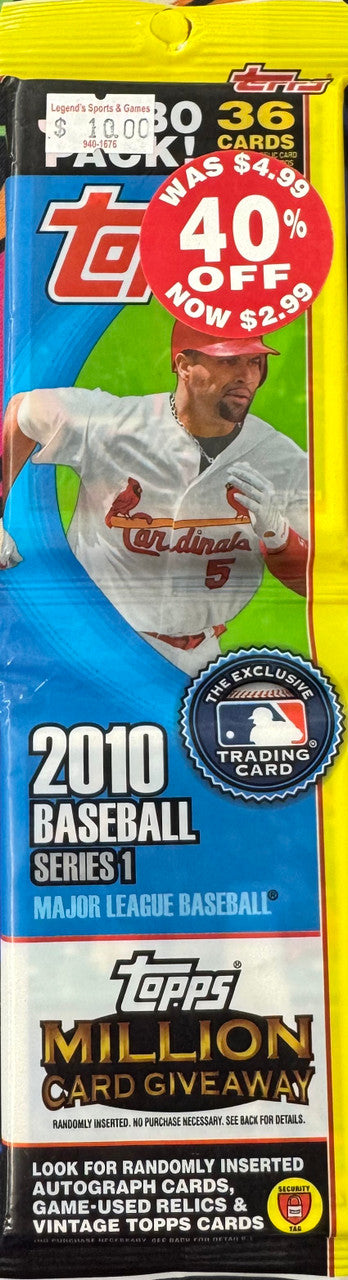 2010 Topps Baseball Series 1 Rack Pack