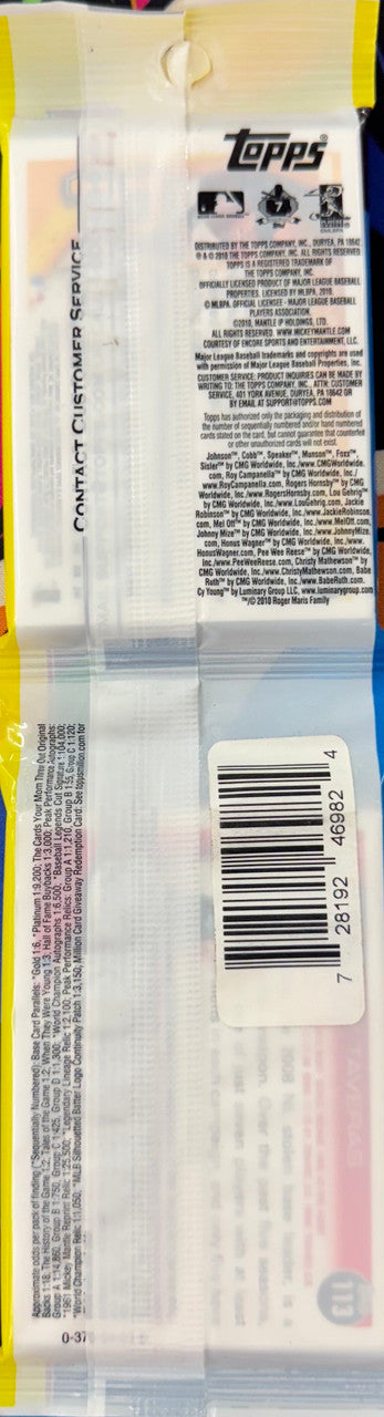2010 Topps Baseball Series 1 Rack Pack