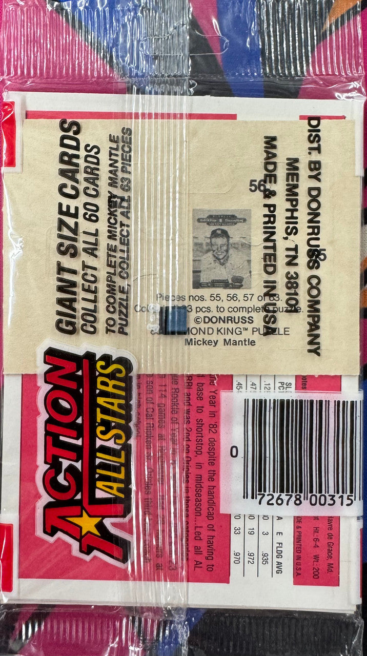 1983 Donruss Action All Stars Baseball Pack