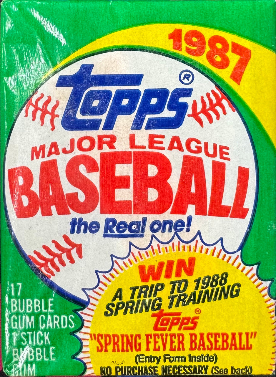 1987 Topps Baseball Wax Pack