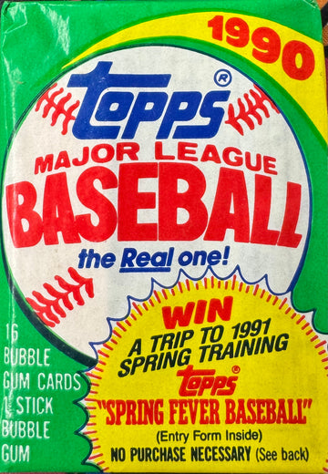 1990 Topps Baseball Wax Pack