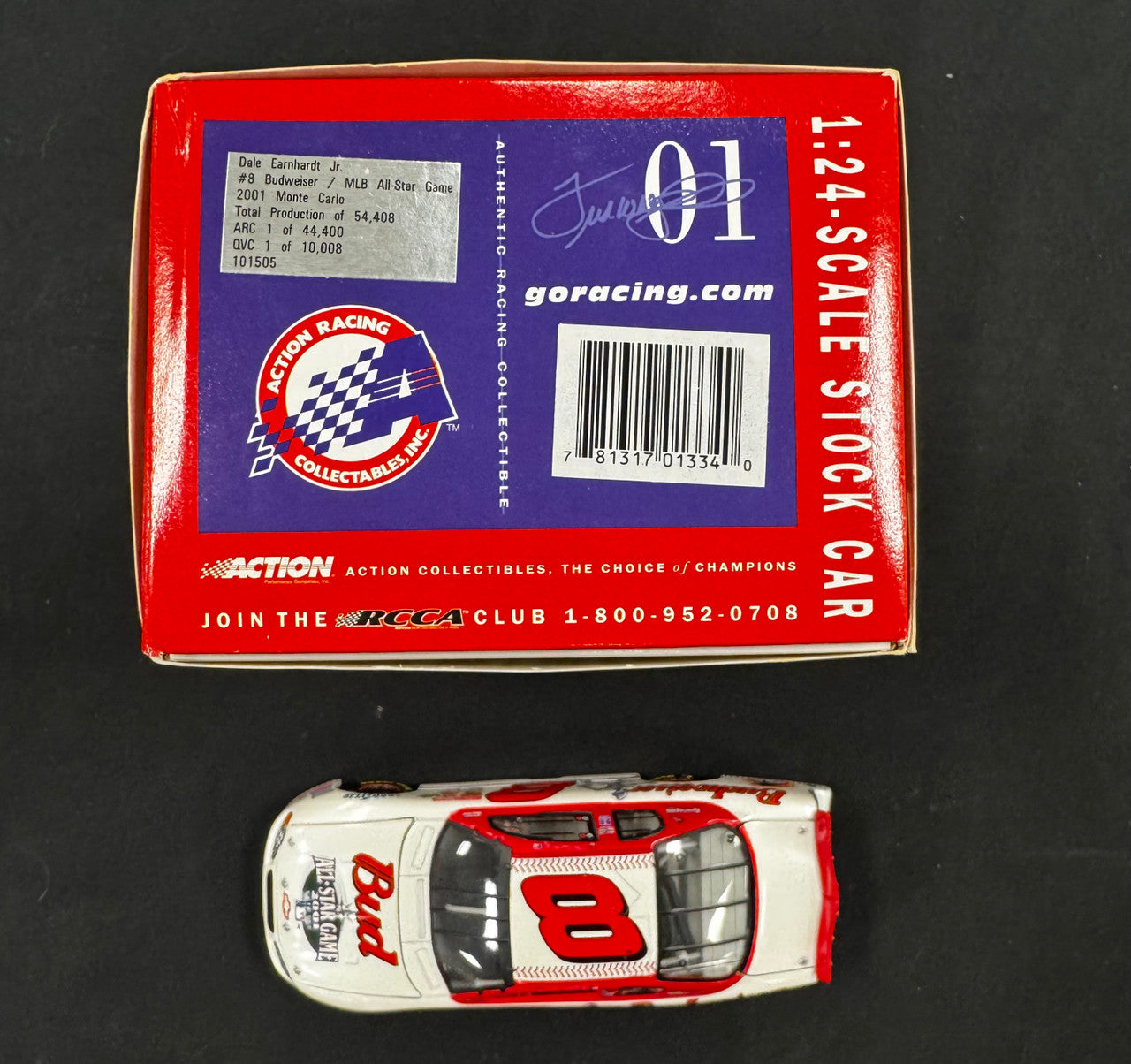 Action Racing Dale Earnhardt Jr. #8 2001 MLB All-Star Chevrolet Monte Carlo 1:24