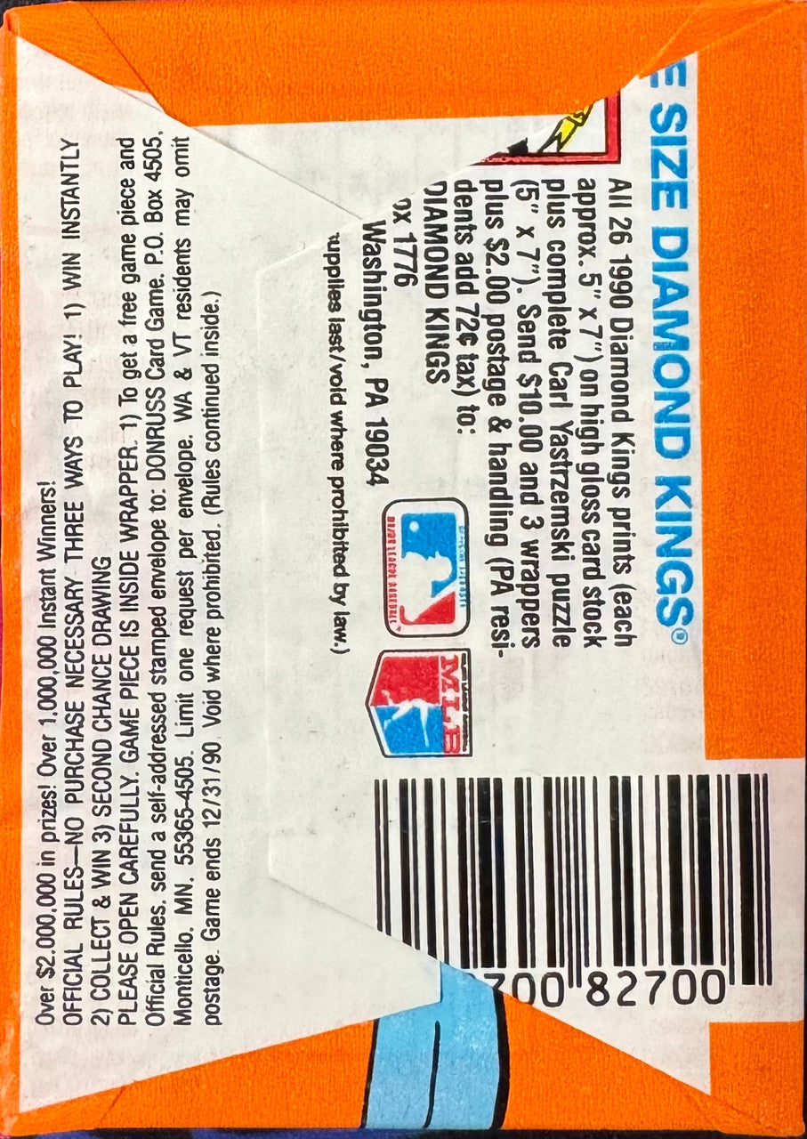 1990 Donruss Baseball Wax Pack