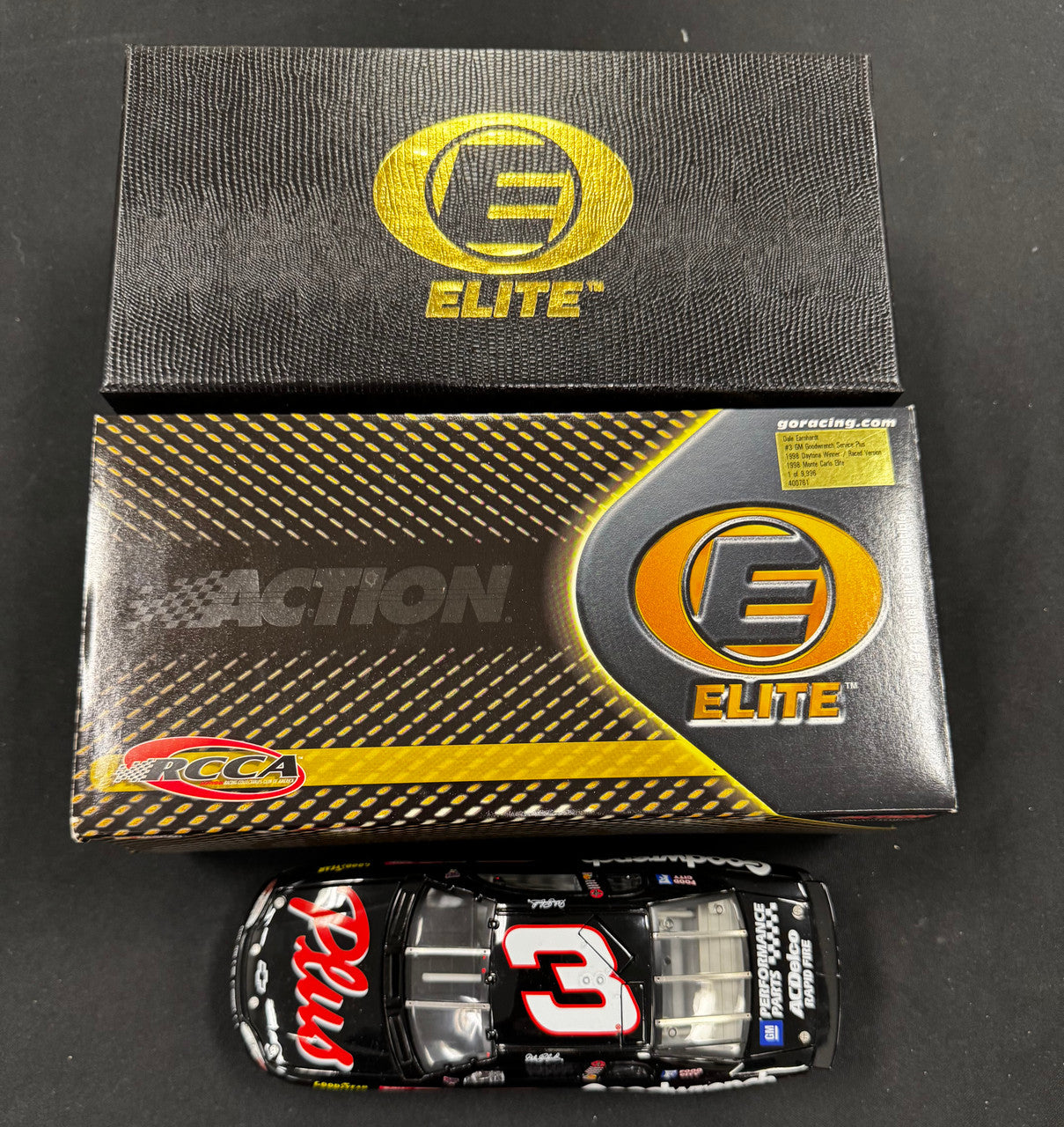 Action Elite Dale Earnhardt #3 1998 Goodwrench Service+ Monte Carlo (Raced) 1:24
