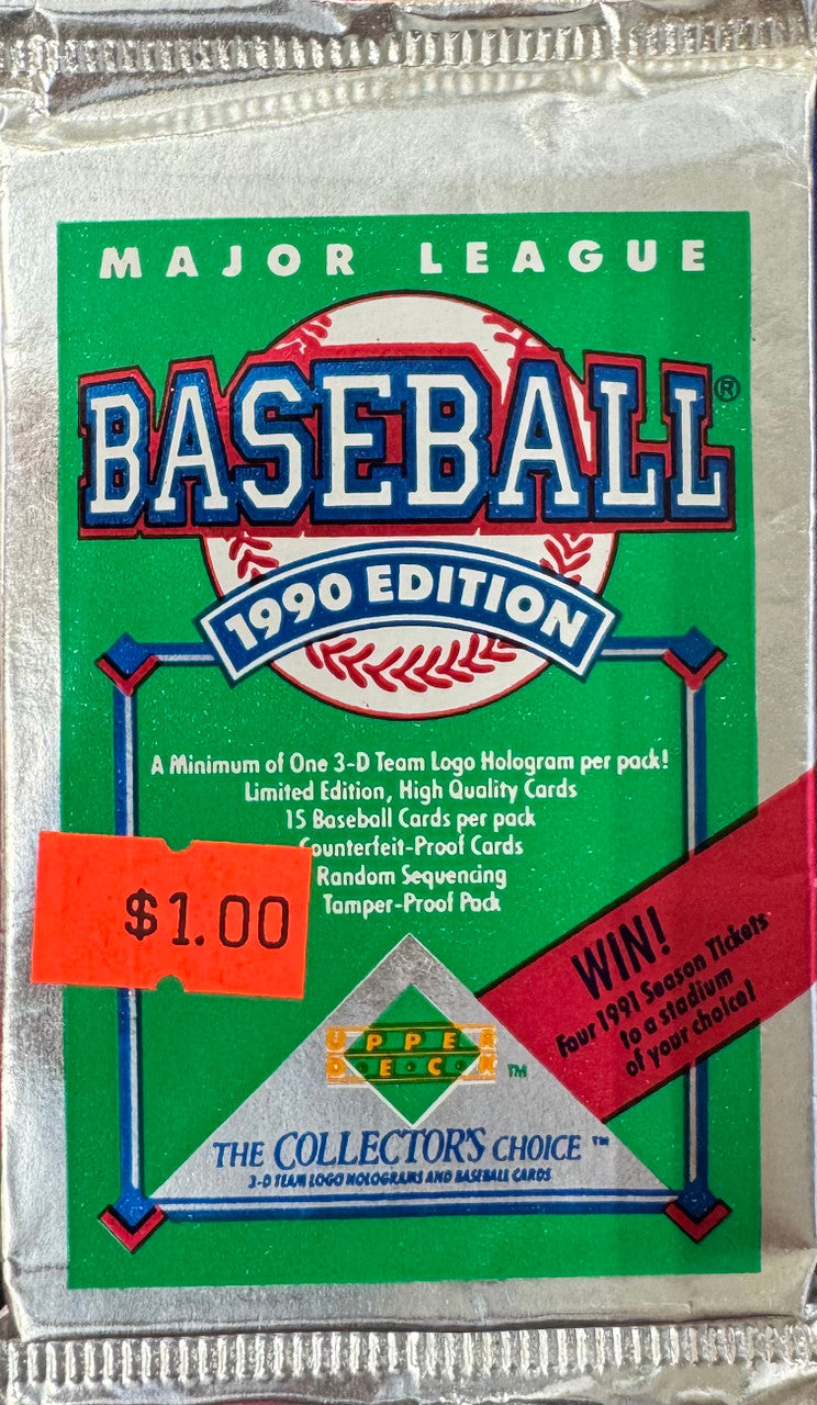 1990 Upper Deck Baseball Low Series Pack