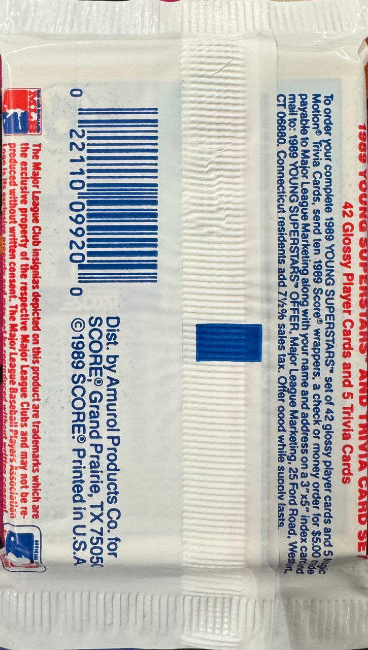 1989 Score Baseball Pack