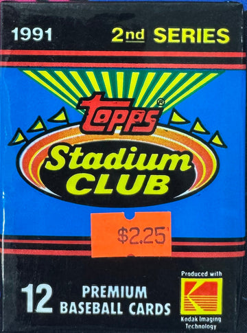 1991 Topps Stadium Club Series 2 Baseball Pack