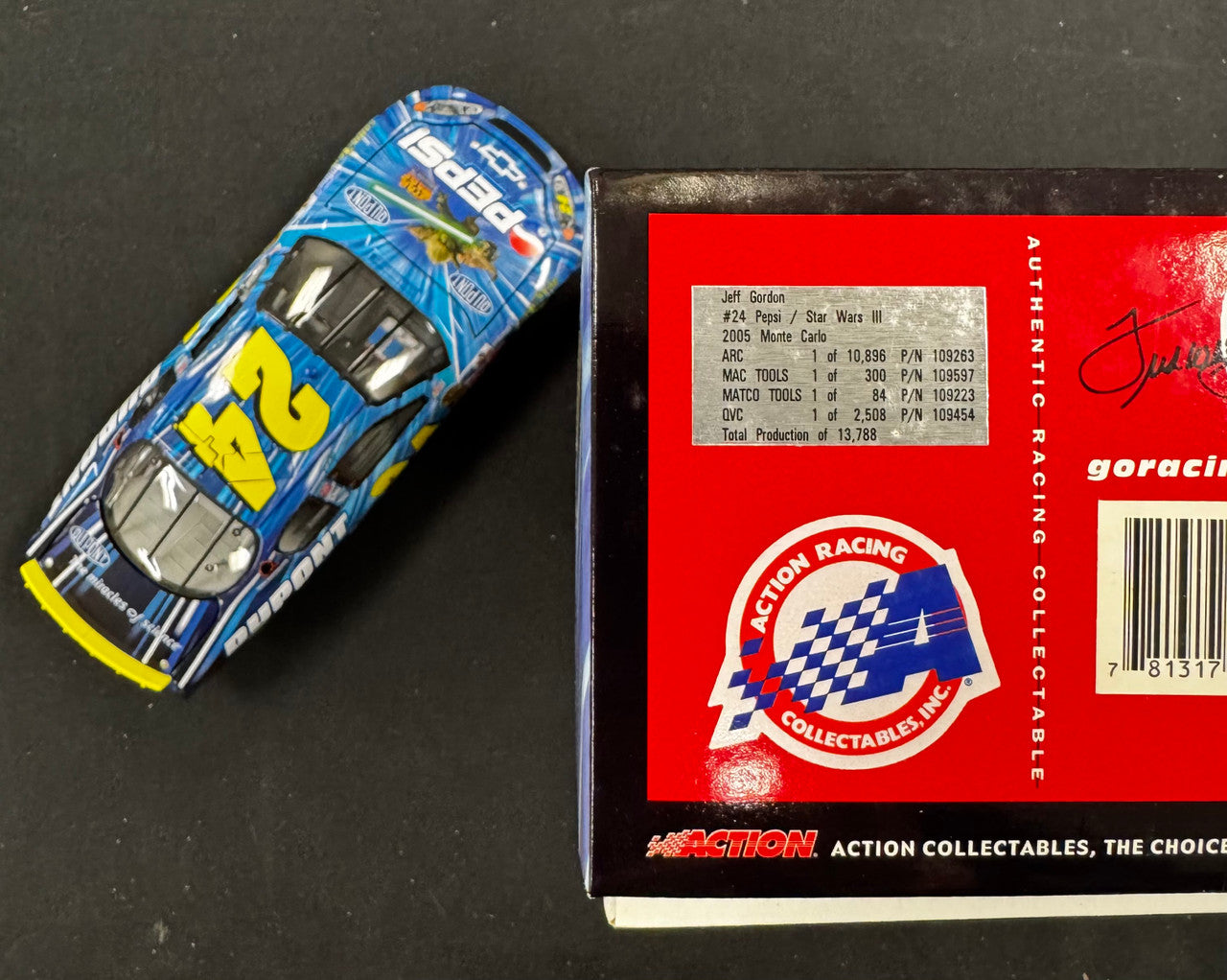 Action Racing Jeff Gordon #24 Star Wars III Pepsi 2005 Chevy Monte Carlo 1:24