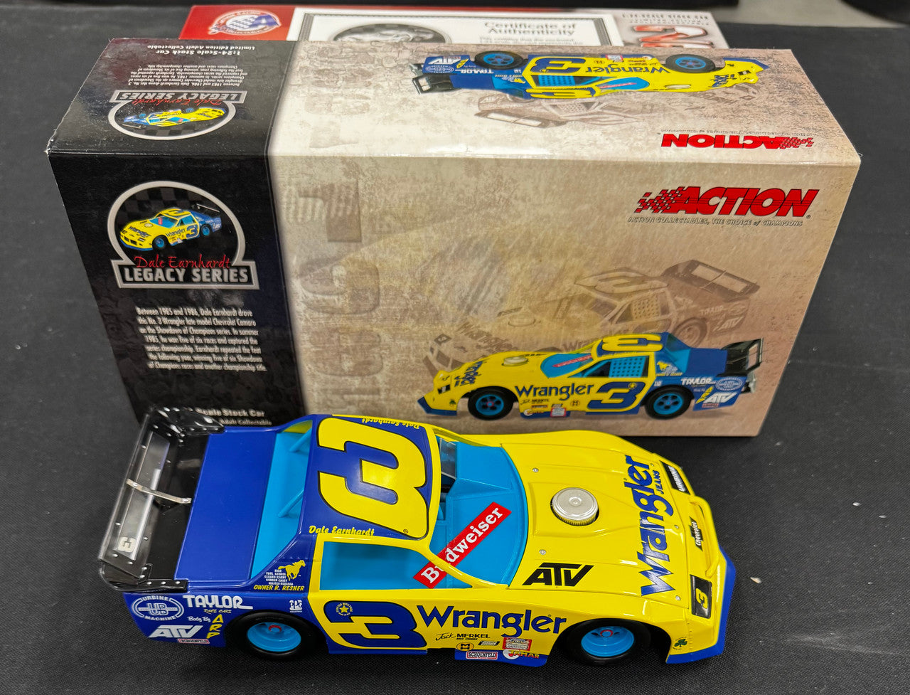 Action Racing Dale Earnhardt #3 1985 Wrangler Jeans Late Model Chevy Camaro 1:24