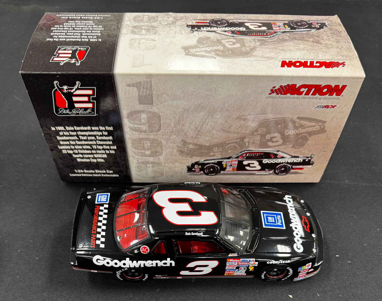 Action Racing Dale Earnhardt #3 1990 Goodwrench Chevrolet Championship 1:24