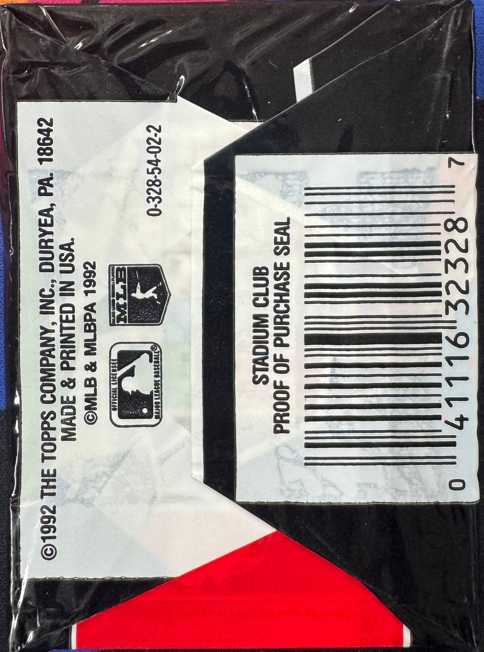 1992 Topps Stadium Club Baseball Series 2 Pack