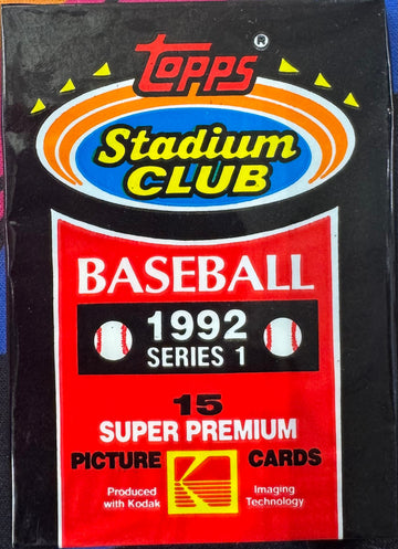 1992 Topps Stadium Club Baseball Series 1 Pack