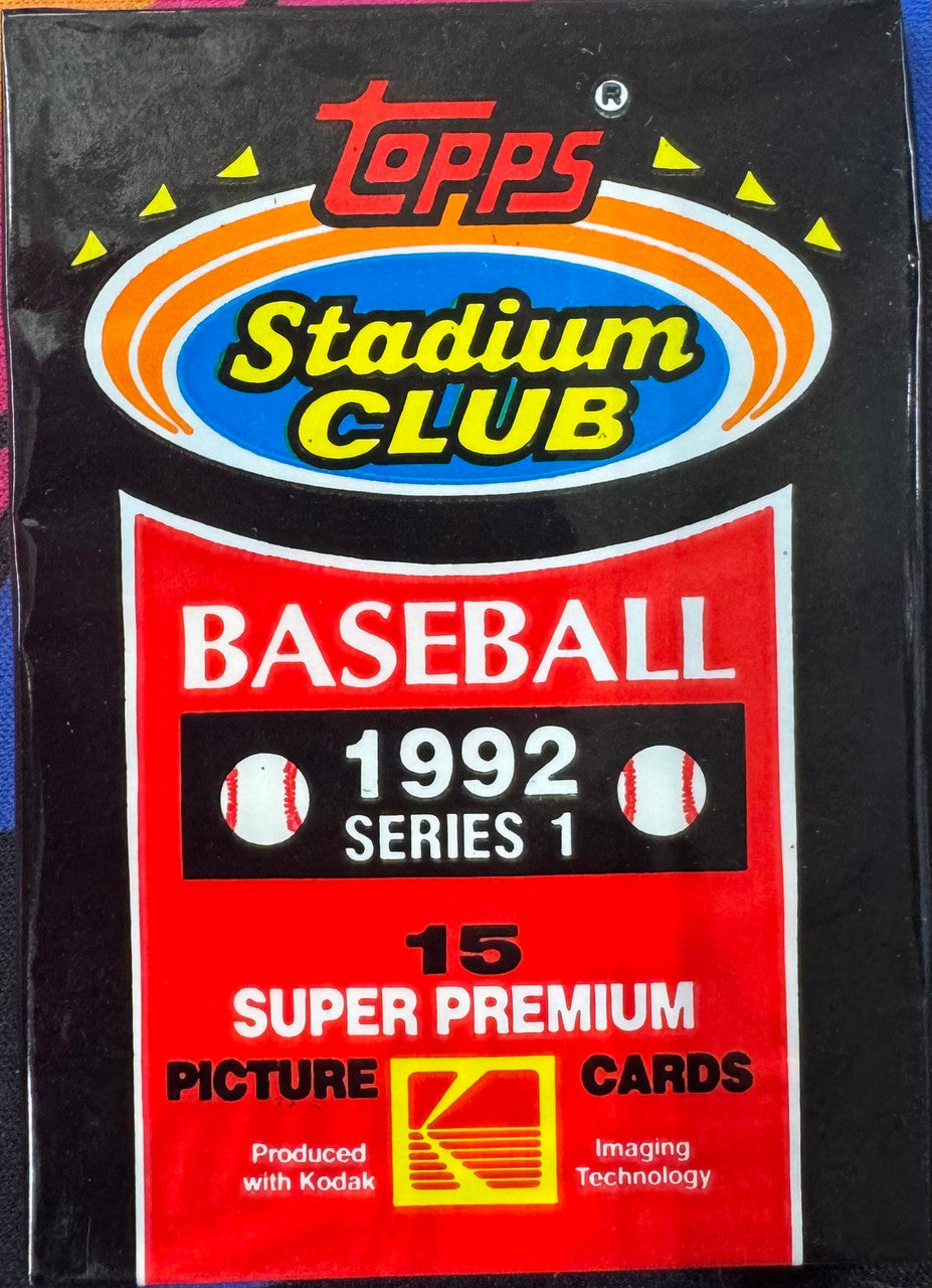 1992 Topps Stadium Club Baseball Series 1 Pack