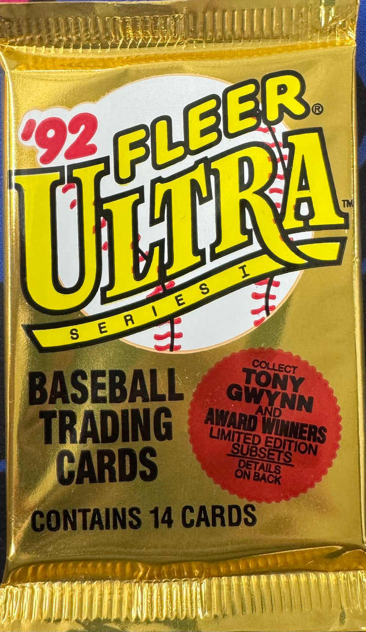 1992 Fleer Ultra Series 1 Baseball Wax Pack