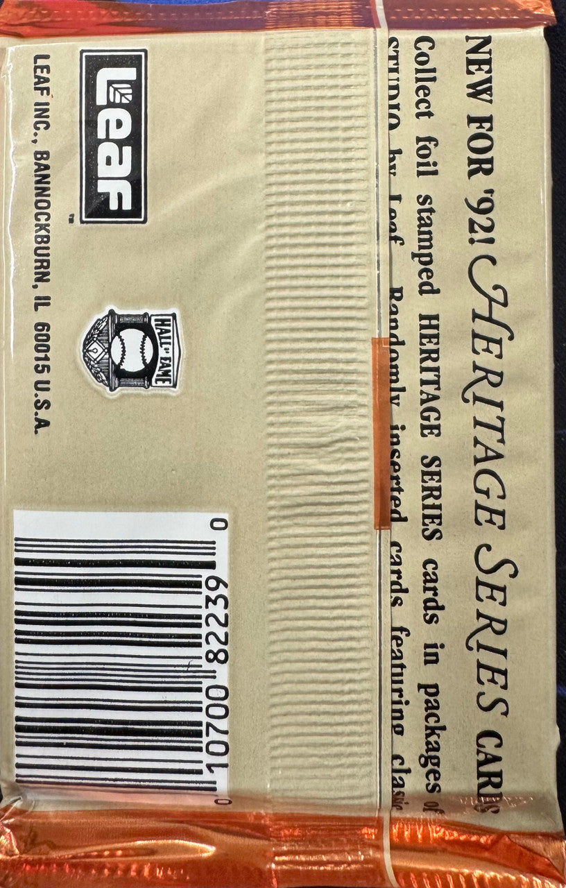 1992 Leaf Studio Baseball Wax Pack