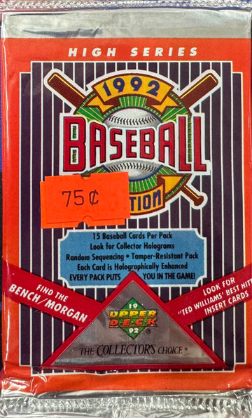 1992 Upper Deck Baseball High Series Wax Pack