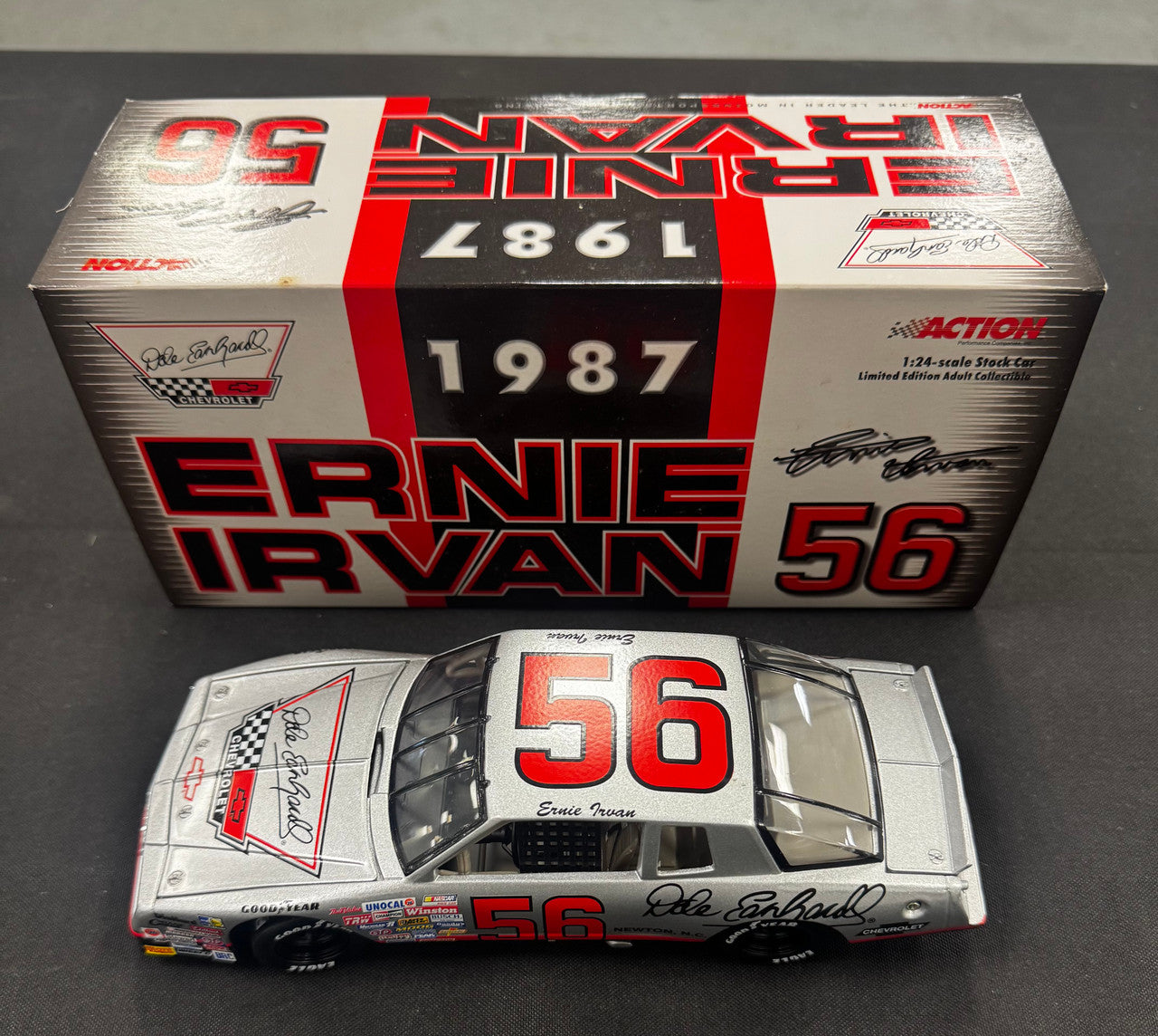 Action Racing Ernie Irvan #56 1987 Dale Earnhardt Chevrolet Monte Carlo 1:24