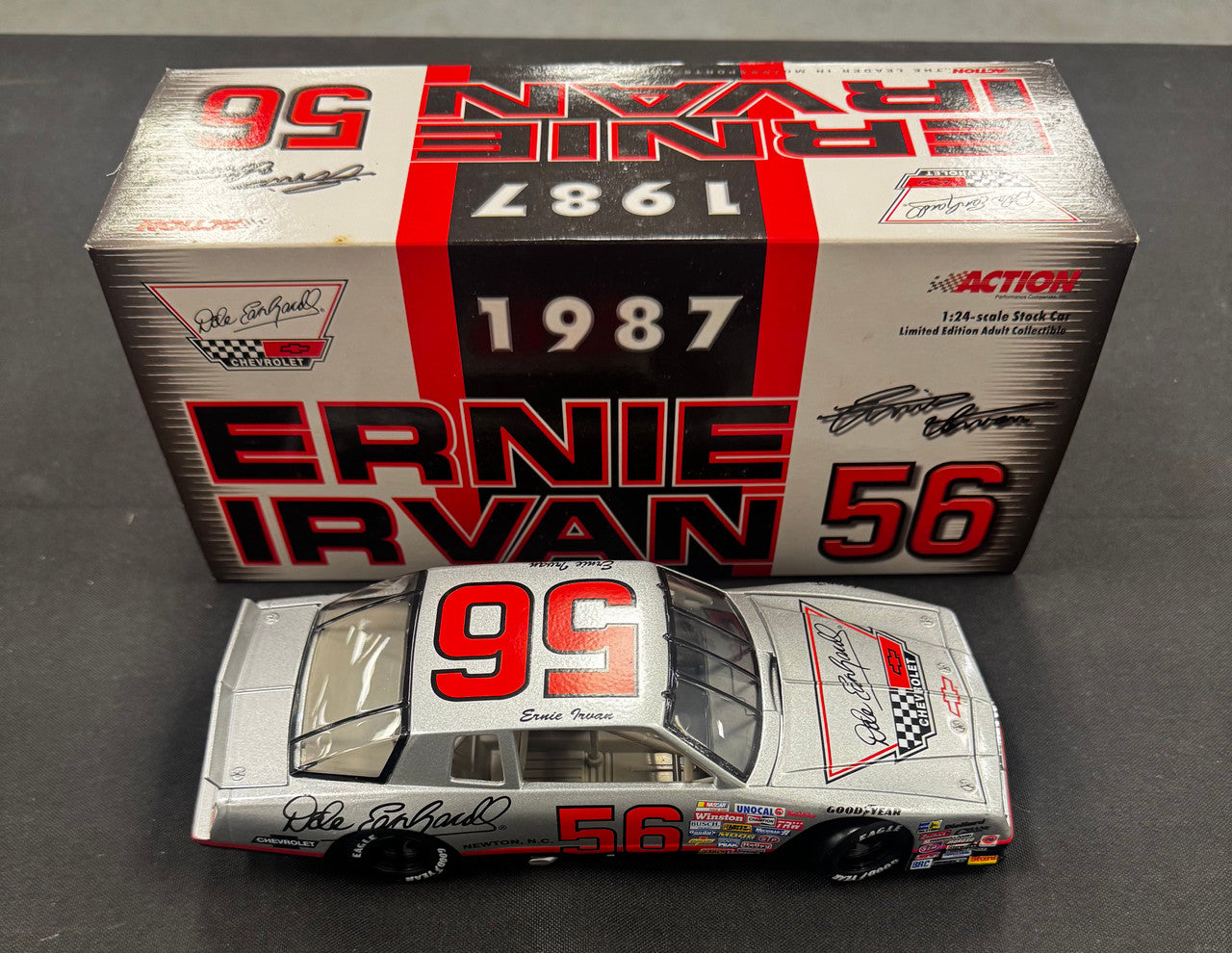 Action Racing Ernie Irvan #56 1987 Dale Earnhardt Chevrolet Monte Carlo 1:24