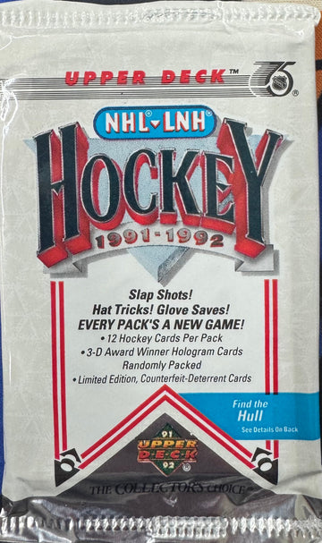 1991/92 Upper Deck NHL Low Series Wax Pack
