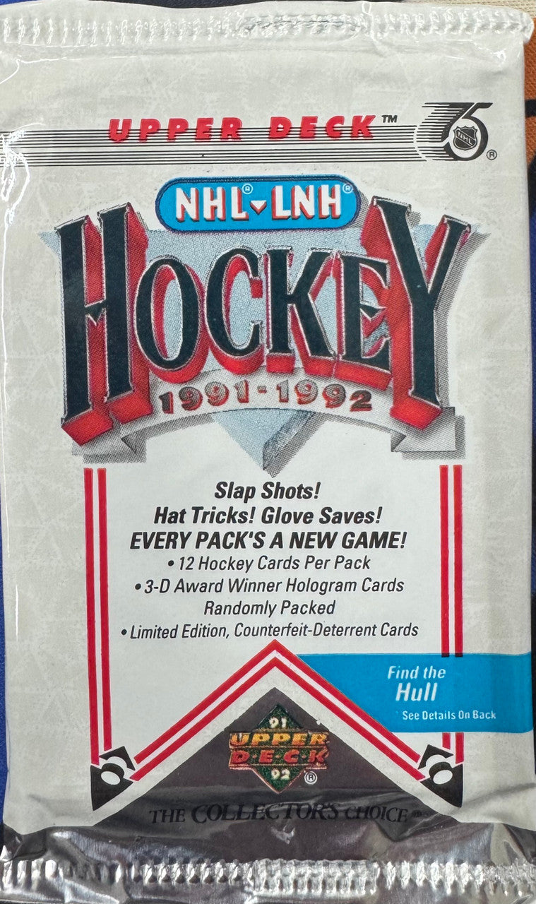 1991/92 Upper Deck NHL Low Series Wax Pack