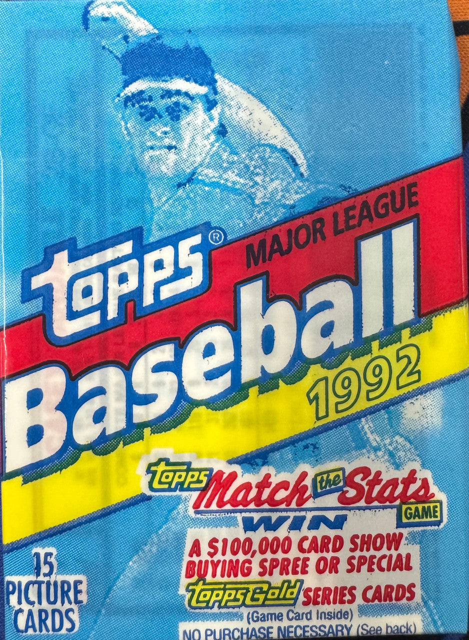 1992 Topps Baseball Wax Pack