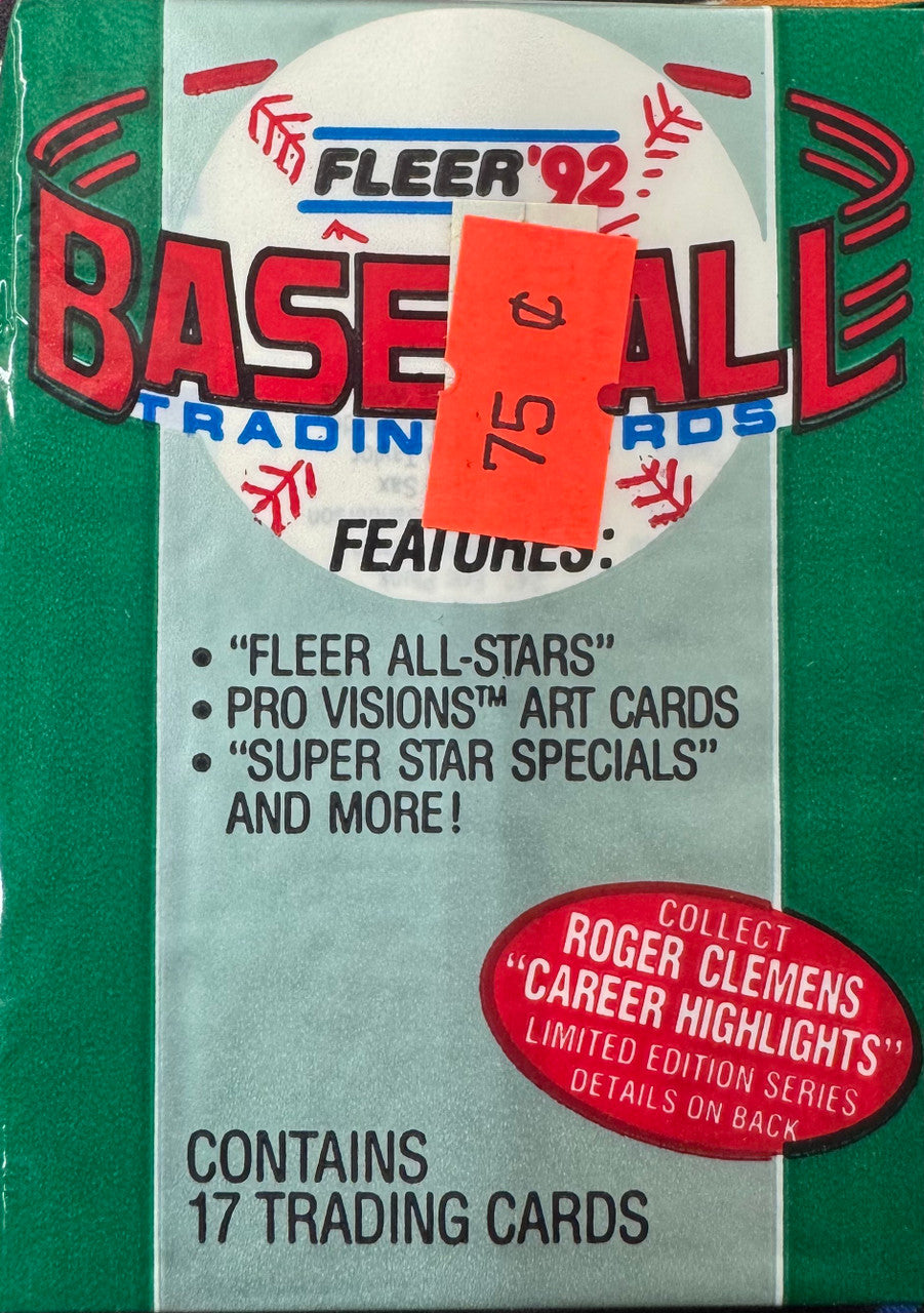 1992 Fleer Baseball Wax Pack