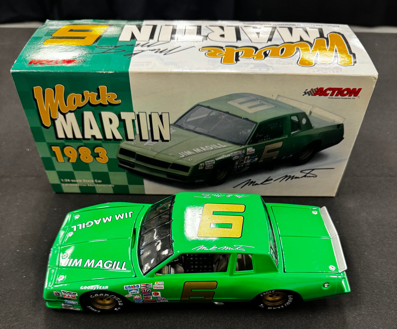 Action Racing Mark Martin #6 1983 Jim Magill Chevrolet Monte Carlo 1:24