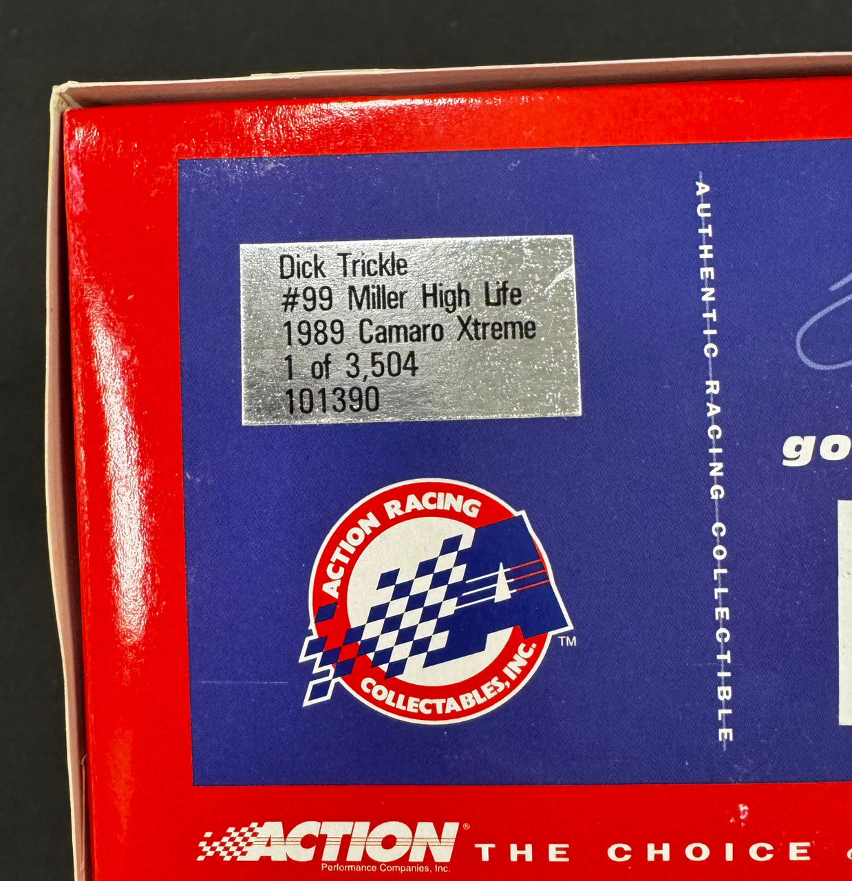 Action Racing Dick Trickle #99 1989 Miller High Life Chevrolet Camaro 1:24