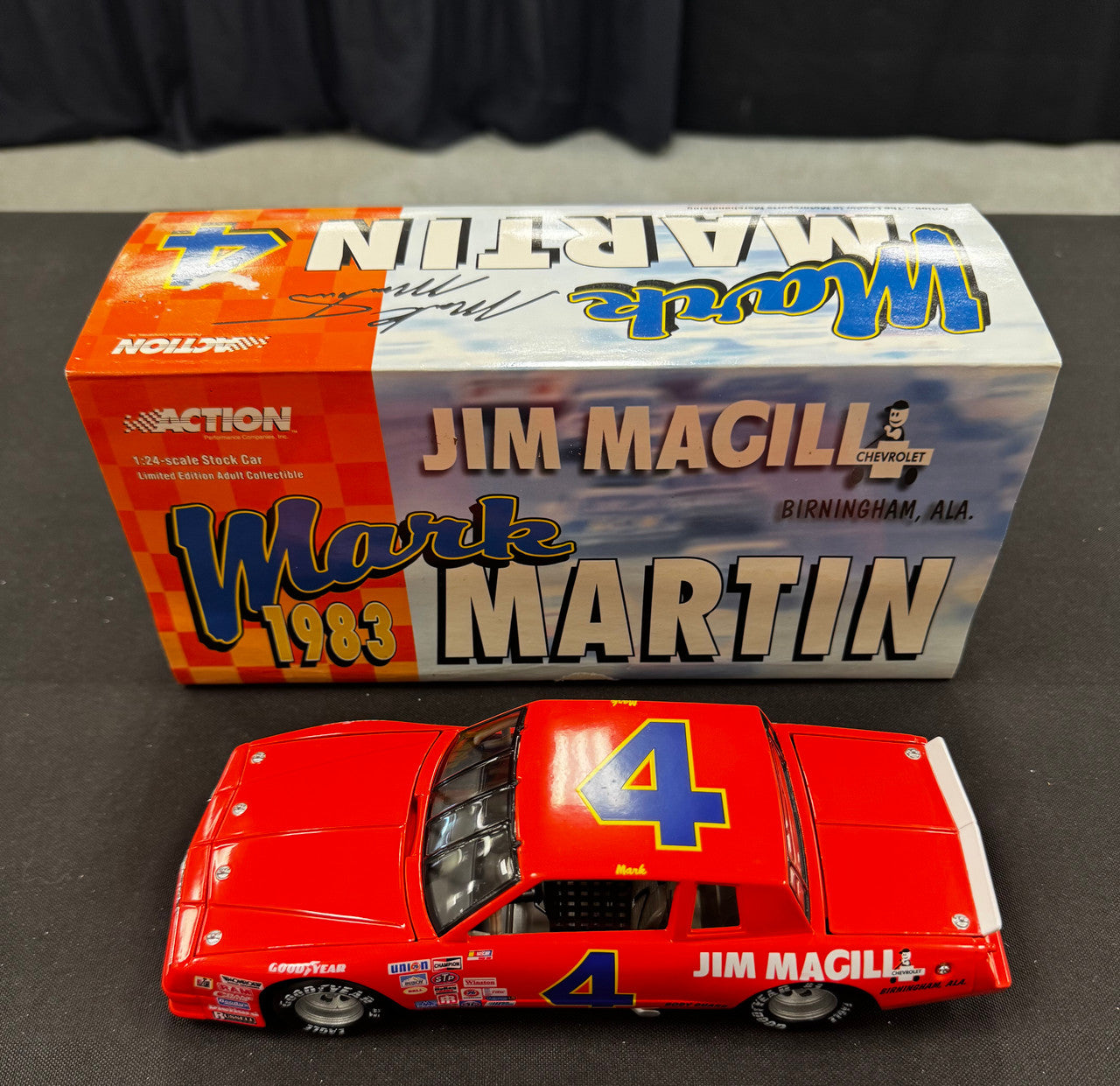 Action Racing Mark Martin #4 1983 Jim Magill Chevrolet Monte Carlo 1:24