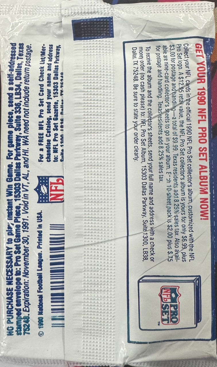1990 Pro Set Series 2 Football Pack