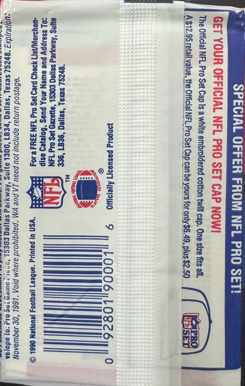 1990 Pro Set Football Pack